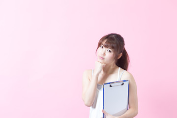 Fototapeta premium スポーティー(ピンクバック)