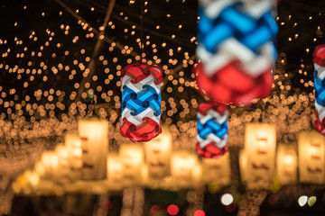 Floating lanterns with 