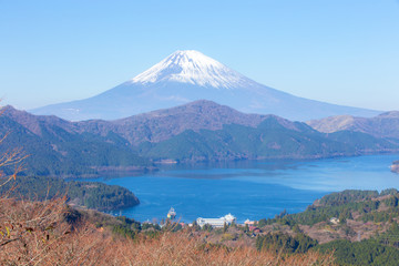 箱根峠付近（大観山）から見た富士山