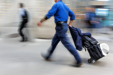 group of business people in the street