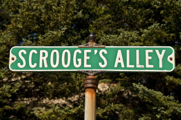 Scrooge's Alley Sign