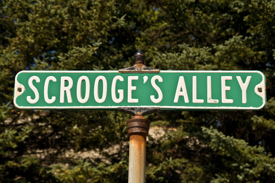 Scrooge's Alley Sign