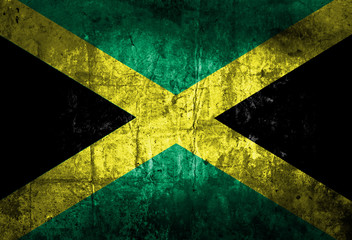 Grunge of Jamaica flag