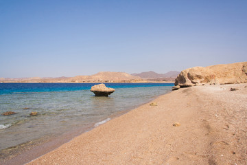 Ssummer beach of Red Sea in Egypt