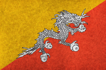 ブータン　 国旗　国　旗