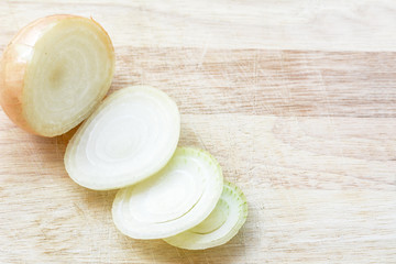 onions on a wooden floor