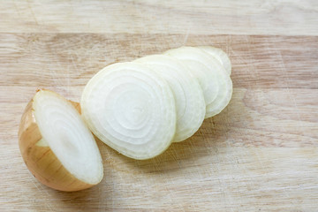 onions on a wooden floor