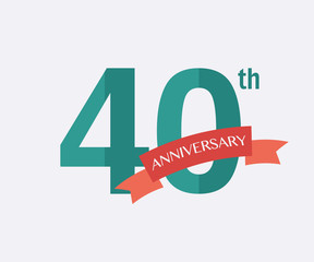 40th years Anniversary Icon