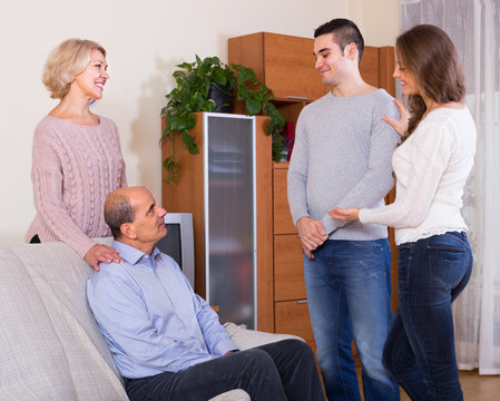 Girl Introducing Boyfriend To Parents