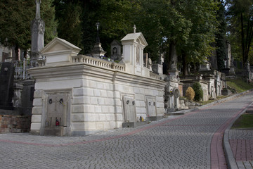 Fototapeta na wymiar Lychakiv Cemetery