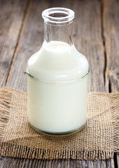 Old style bottle of milk
