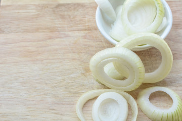 onions on a wooden floor