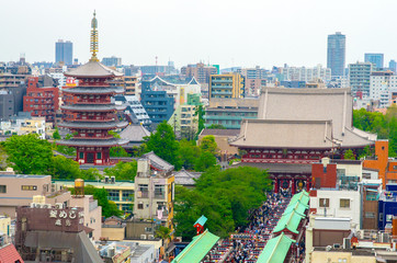 sakusa nakamise street,tokyo,tourism of japan（浅草の浅草寺）