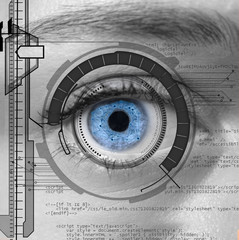 Technology eye concept
