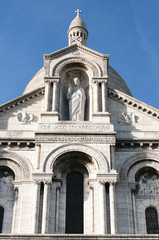 Fototapeta na wymiar architectural detail of the Basilica of the Sacred Hear