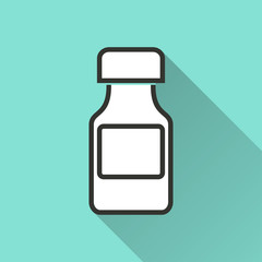 Medicine bottle icon.