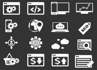 Set of SEO and Development icons