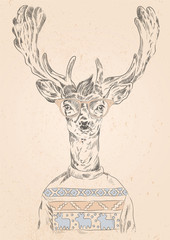 Happy New hipster deer!