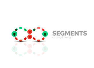 Vector outline minimal abstract geometric logo