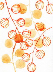 flowers. illustration. watercolor art