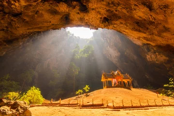 Fototapeten Royal pavilion in the Phraya Nakhon Cave, Prachuap Khiri Khan, Thailand © Southtownboy Studio