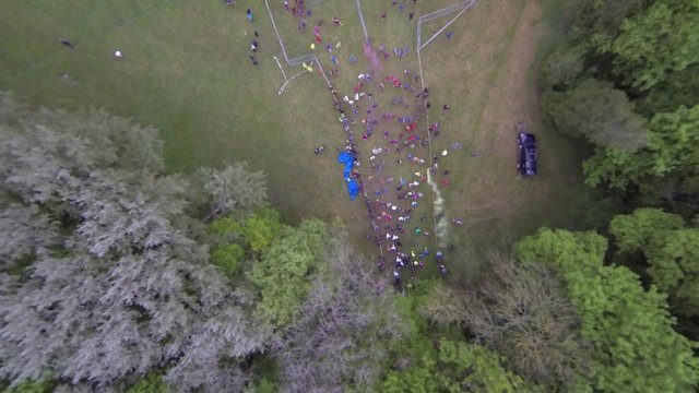 Course d'obstacle, vue a&eacute;rienne