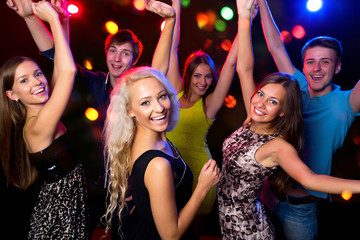 Young people at party.