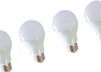 Modern LED light bulb (lamp) Isolated on white, ECO energy conce
