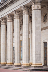 column as part of the architecture and a symbol of support