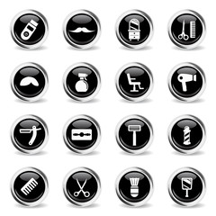 Barbershop simply icons