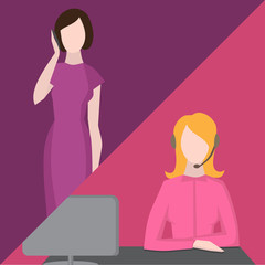 Support service, call center