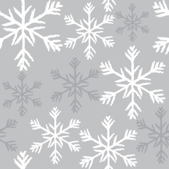 Seamless Christmas Pattern with Snow design vector illustration suitable for wrapping, wallpaper background 
