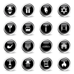 Hanukkah simply icons