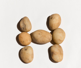 Alphabet Stone Letters H