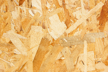 Press particle board made of wood flakes.