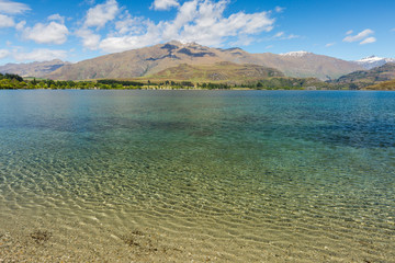 lake and mountain landscape