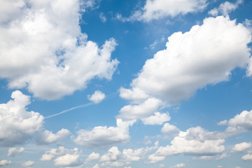 blue sky with cloud closeup