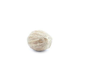 Nutmeg isolated on white background
