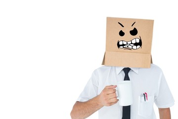 Composite image of anonymous businessman