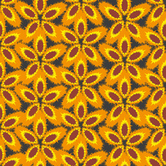 Floral colorful seamless pattern