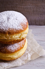 Donut in powdered sugar