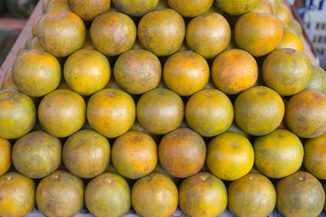 group freshness oranges in market