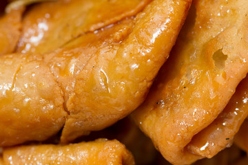 East sweets. Sweet pies of puff pastry. Somoza.