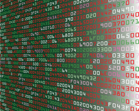 Vector illustration of security background with HEX-code