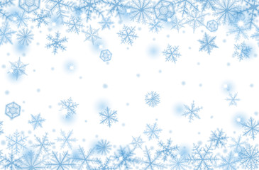 Abstract Christmas seamless background with snowflakes.