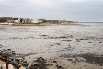 Mudflats in Plymouth Harbor