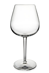bicchiere di cristallo da vino vuoto