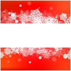 Christmas vector snowflake background for card. Snowfall illustration wallpaper.