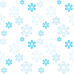 Snowflake seamless pattern