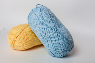 Knitting yarn isolated